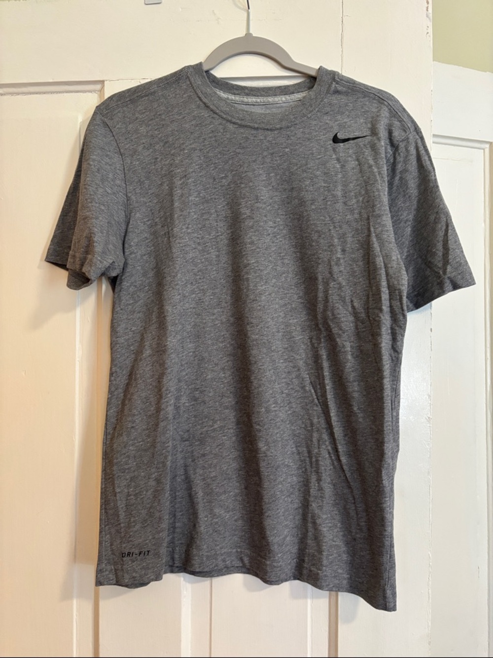 Nike Men's Gray Heather Dri-FIT Short Sleeve Crew Tee